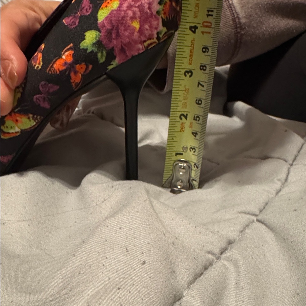 BCBGirls Black Floral Heels - Picture 7 of 7